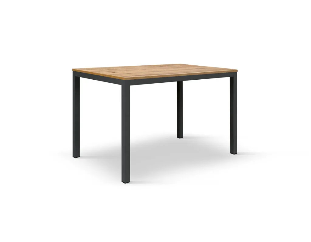 Tavolo Fisso Compatto 80×80 in Rovere con Gambe Antracite (foto 3 di 12)