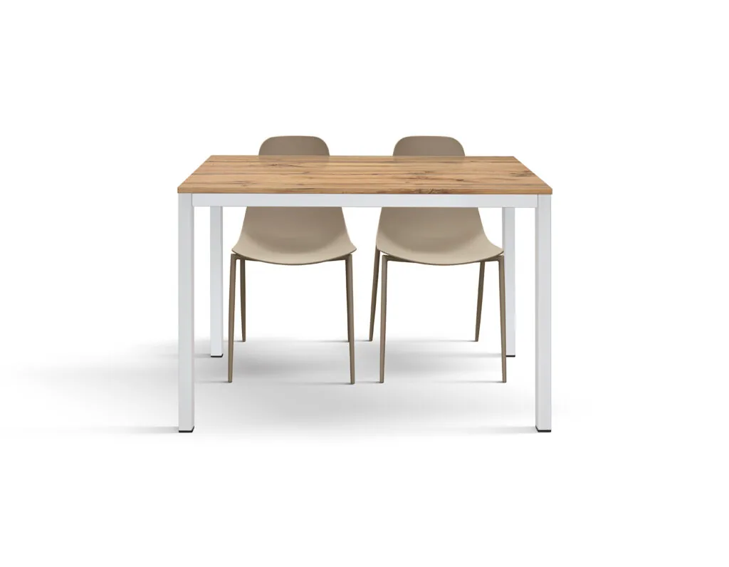 Tavolo Fisso Compatto 80×80 in Rovere con Gambe Antracite (foto 4 di 12)