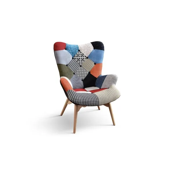 Poltrona Arlecchino Patchwork Multicolore
