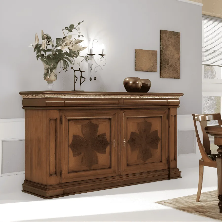 Credenza Intarsio Quadrifoglio