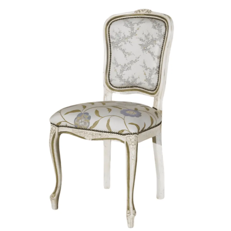 Sedia Brianzola classica imbottita con schienale alto
