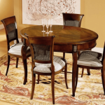 Tavolo Ovale Foglia Oro