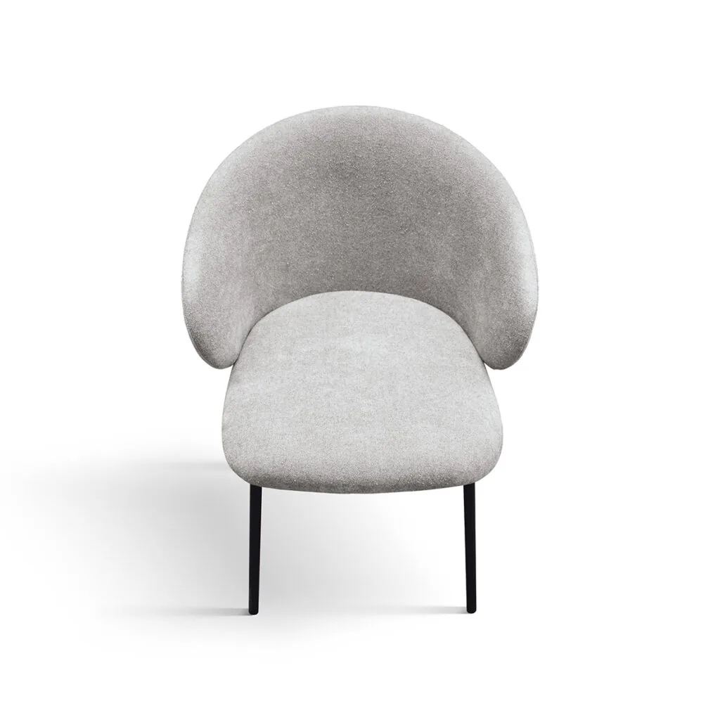 Sedia imbottita beige o grigio chiaro, set da 2 (foto 6 di 7)