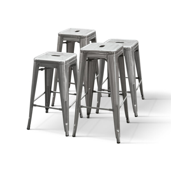 Set 4 Sgabelli in Metallo H66 cm