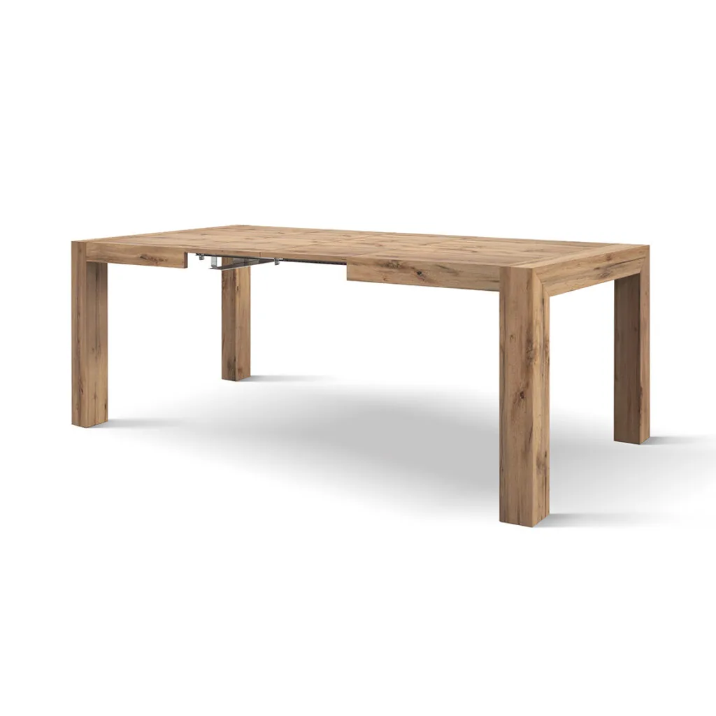 Tavolo Allungabile Effetto Legno da 140 a 220 cm per 4-8 Persone (foto 2 di 11)