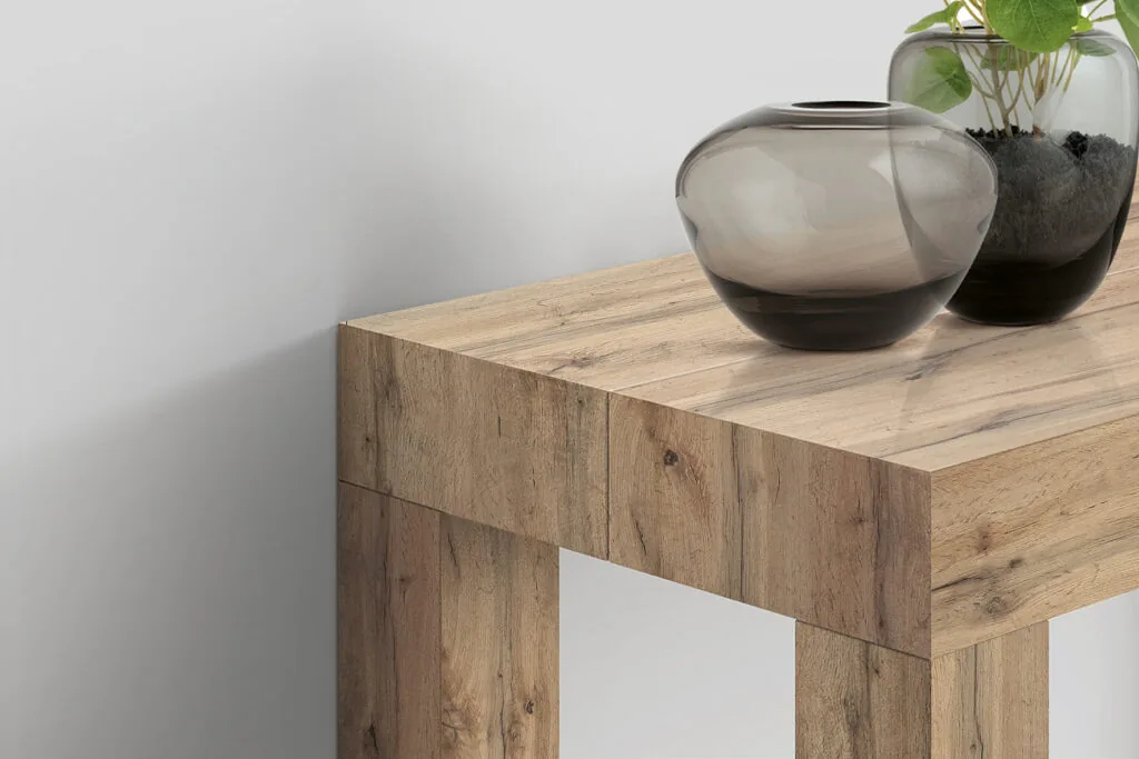 Consolle Allungabile Doris 12 Posti Rovere Rustico (foto 2 di 4)