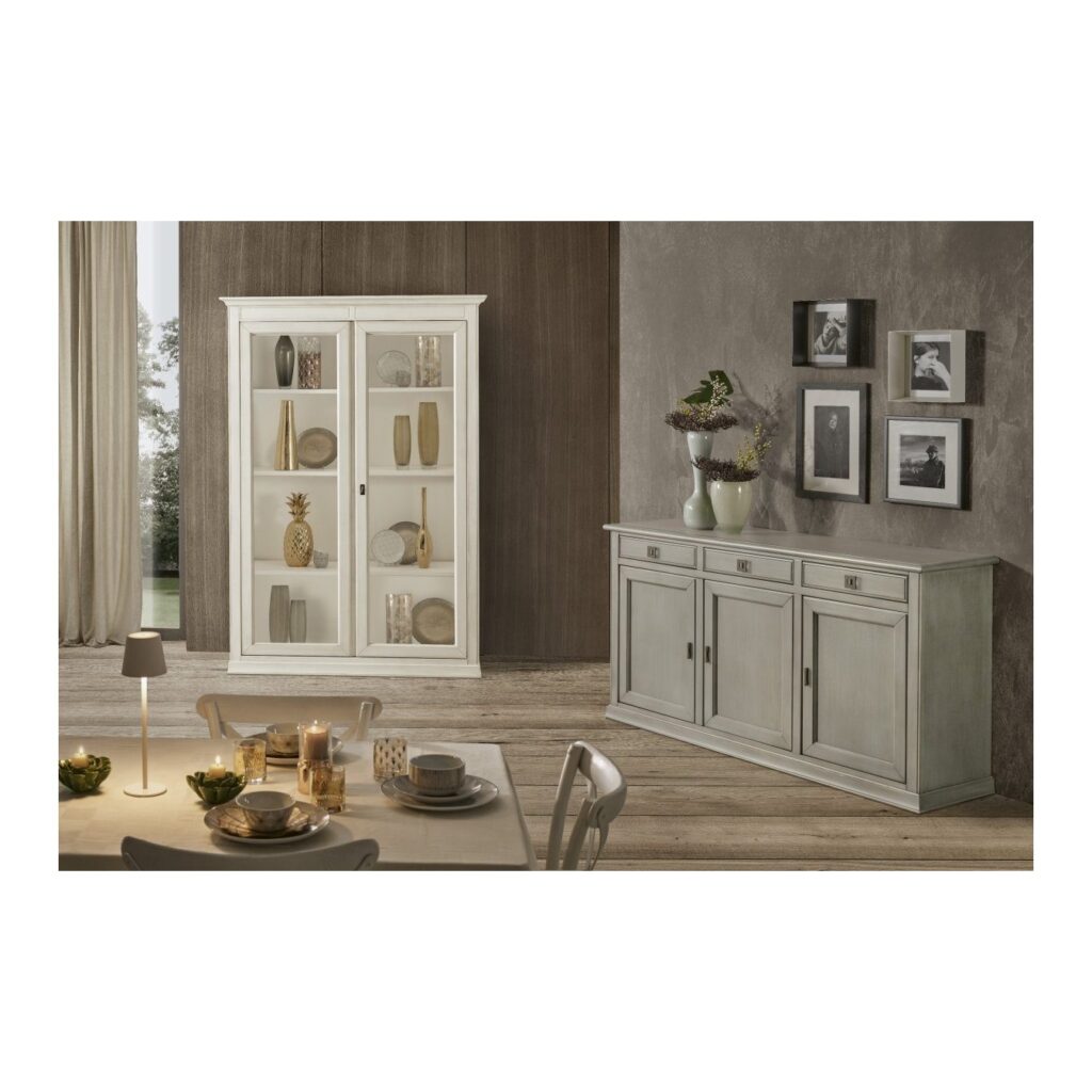 Credenza 3 Porte 3 Cassetti Arte Povera (foto 2 di 2)