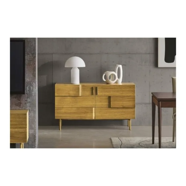 Credenzina in rovere massello da 140 cm con 2 porte