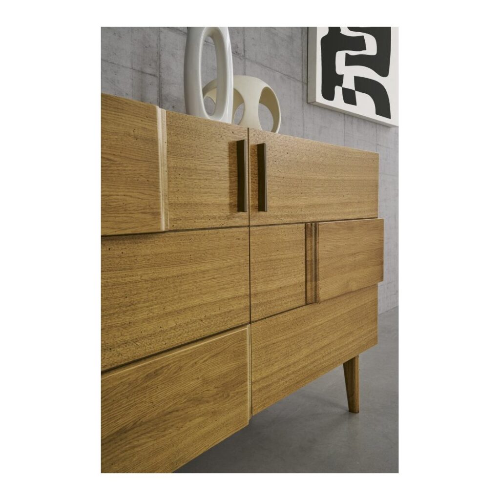 Credenzina 2 Porte in Legno Massello Arte Povera (foto 2 di 5)
