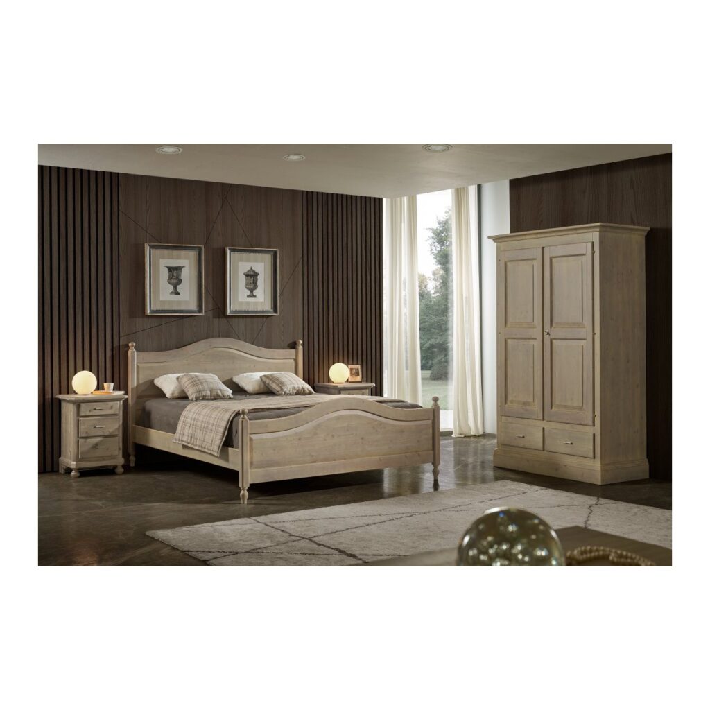 Letto Matrimoniale in Abete Massello (foto 2 di 2)