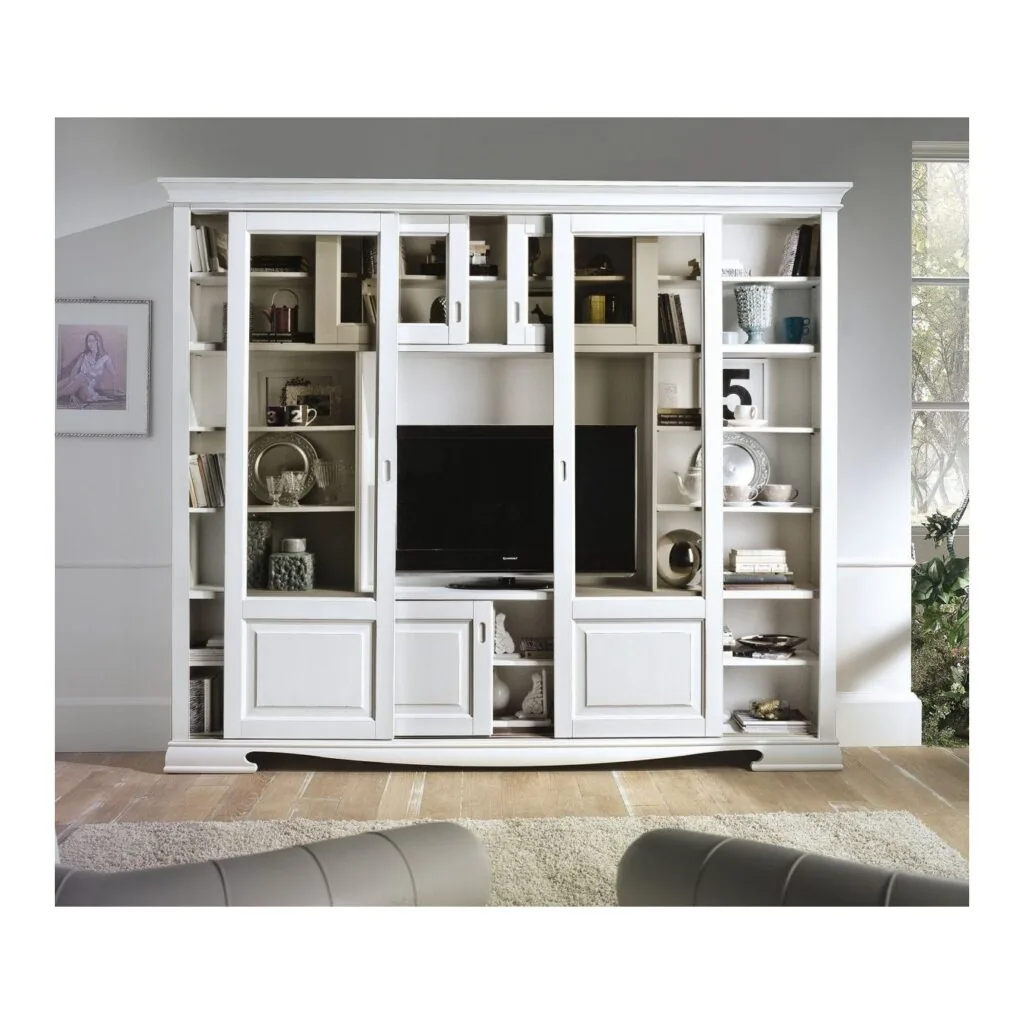 Libreria classica a 6 porte scorrevoli con 10 ripiani (foto 2 di 2)