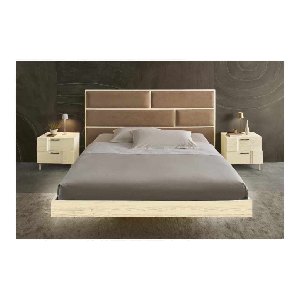 Testata Letto Matrimoniale in Legno Rovere (foto 2 di 3)