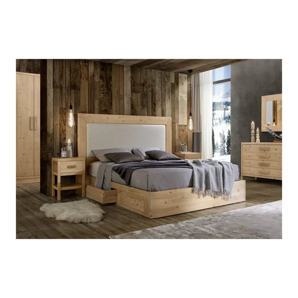 Testata per letto matrimoniale in abete massello, 205x130 cm (foto 2 di 2)